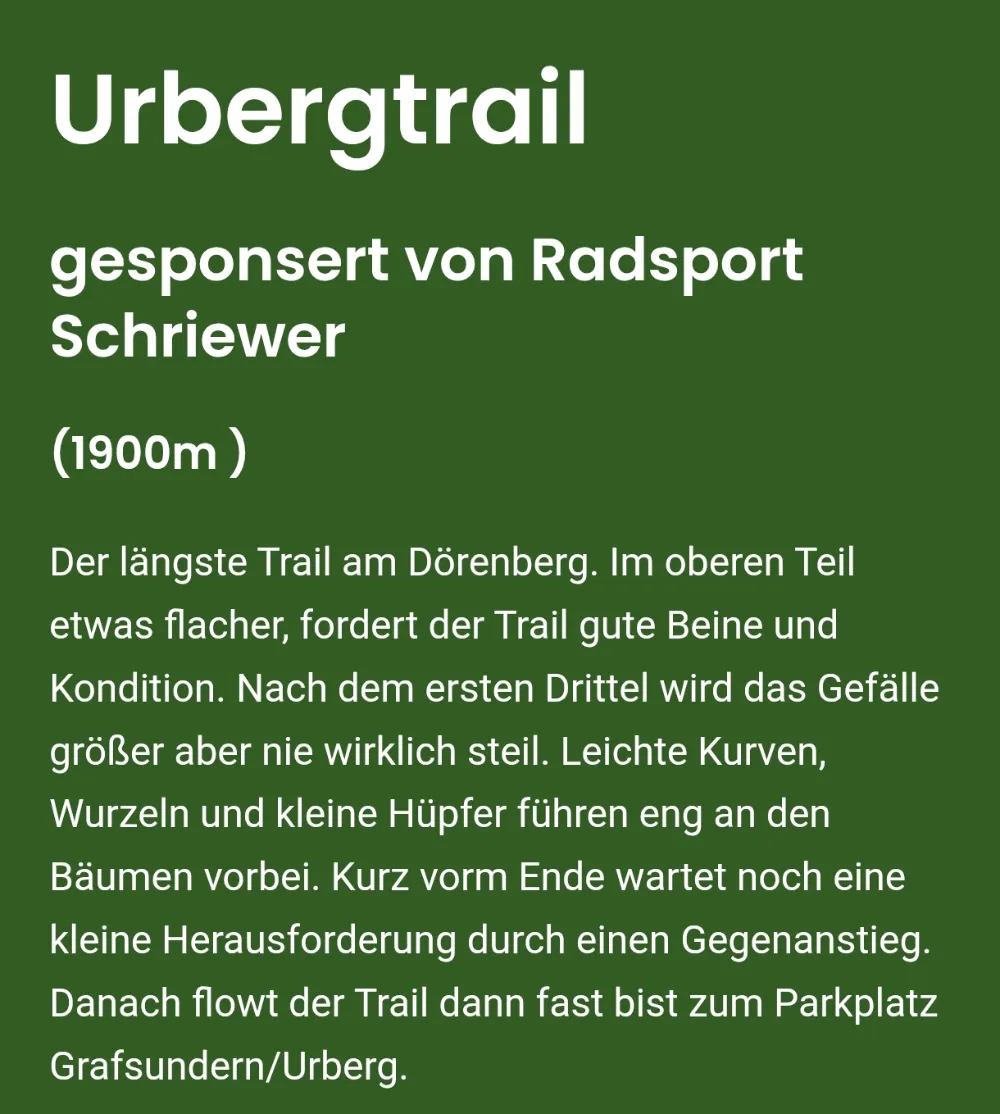 offizieller MTB Trail